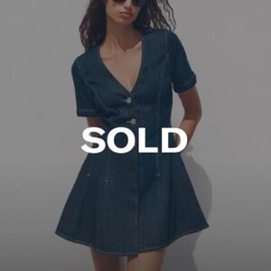 Zara Denim Skater Dress 2025